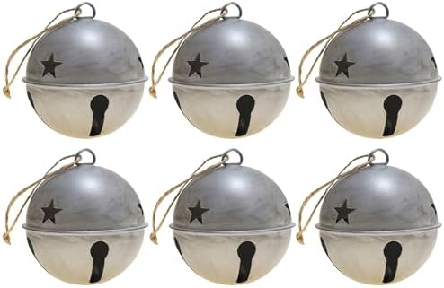 Haute Decor Jingle Bell Christmas Ornaments 6-Pack