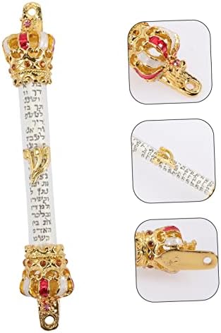 Ciieeo Metal Mezuzah Door Decoration Jewish Mitzvah Ornament