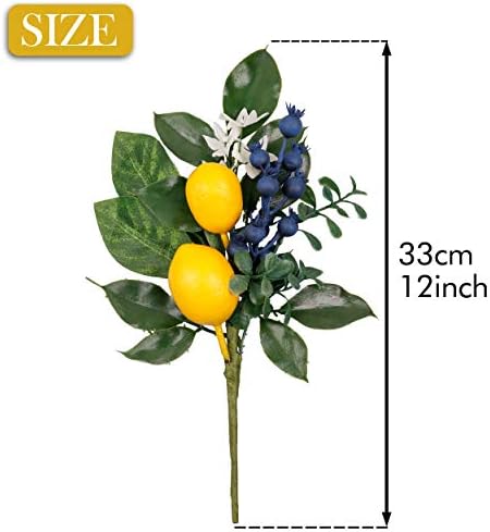 Valery Madelyn 24 Inch Summer Wreath with 6 Lemon Picks