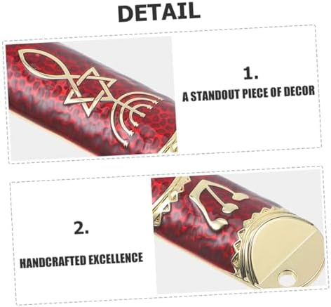 Mobestech 2 Sets Metal Mezuzah with Authentic Scroll for Home Blessing