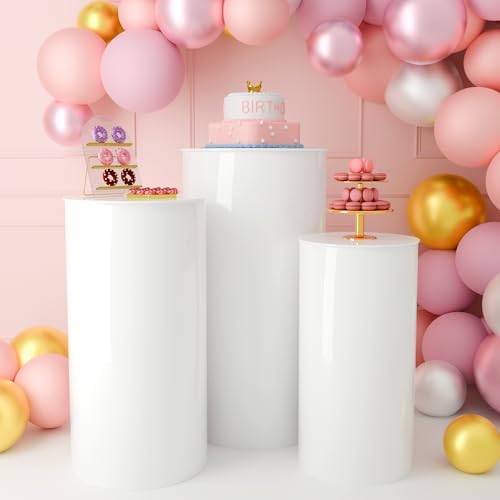 GALAGLAM Party Cylinder Pedestal Stand 3Pcs