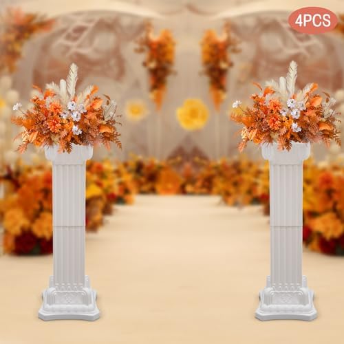 Roman Columns Plastic Wedding Stand 4Pcs Decor