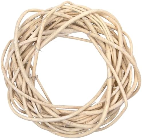 Northlight 12 Inch White Peeled Weeping Willow Artificial Spring Wreath