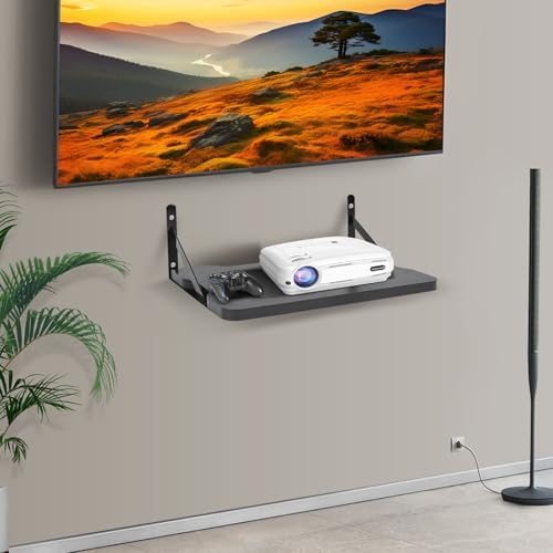Black Small Mini Projector Shelf for Router and Modem