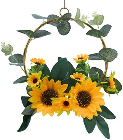 1PC Artificial Sunflower Wreath for Home Decor