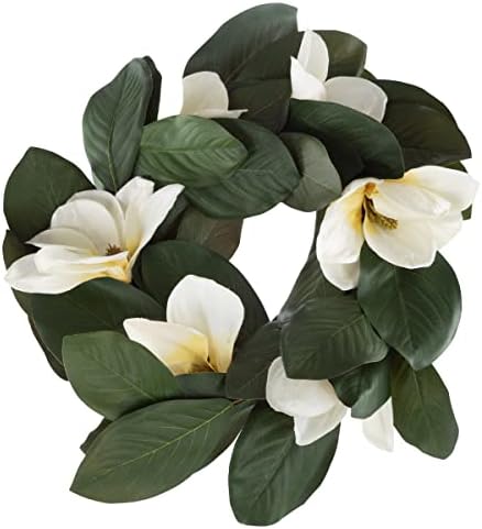 Magnolia Wreath 24 Inch Artificial Spring Door Wreath