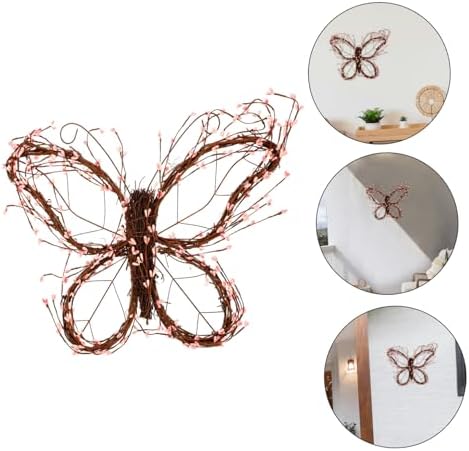 Butterfly Rattan Wreath for Home Decor