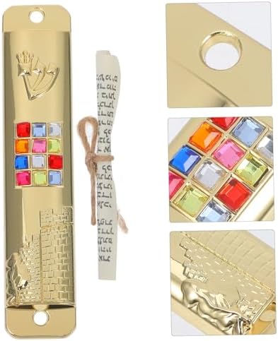 Kosher Mezuzah Scroll Door Decor Metal Frame