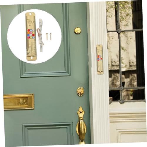 Kosher Mezuzah Scroll Door Decor Metal Frame