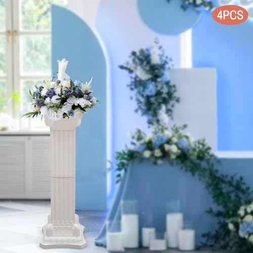 Roman Columns Plastic Wedding Stand 4Pcs Decor