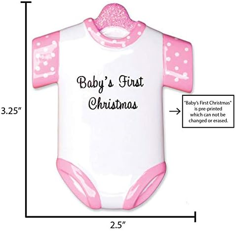 Personalized Babys First Christmas Ornament 2024