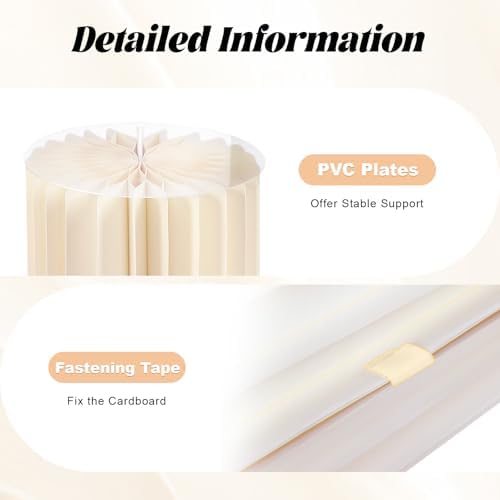 DIY Accordion Cylinder Cardboard Folding Display Stands 5PCS