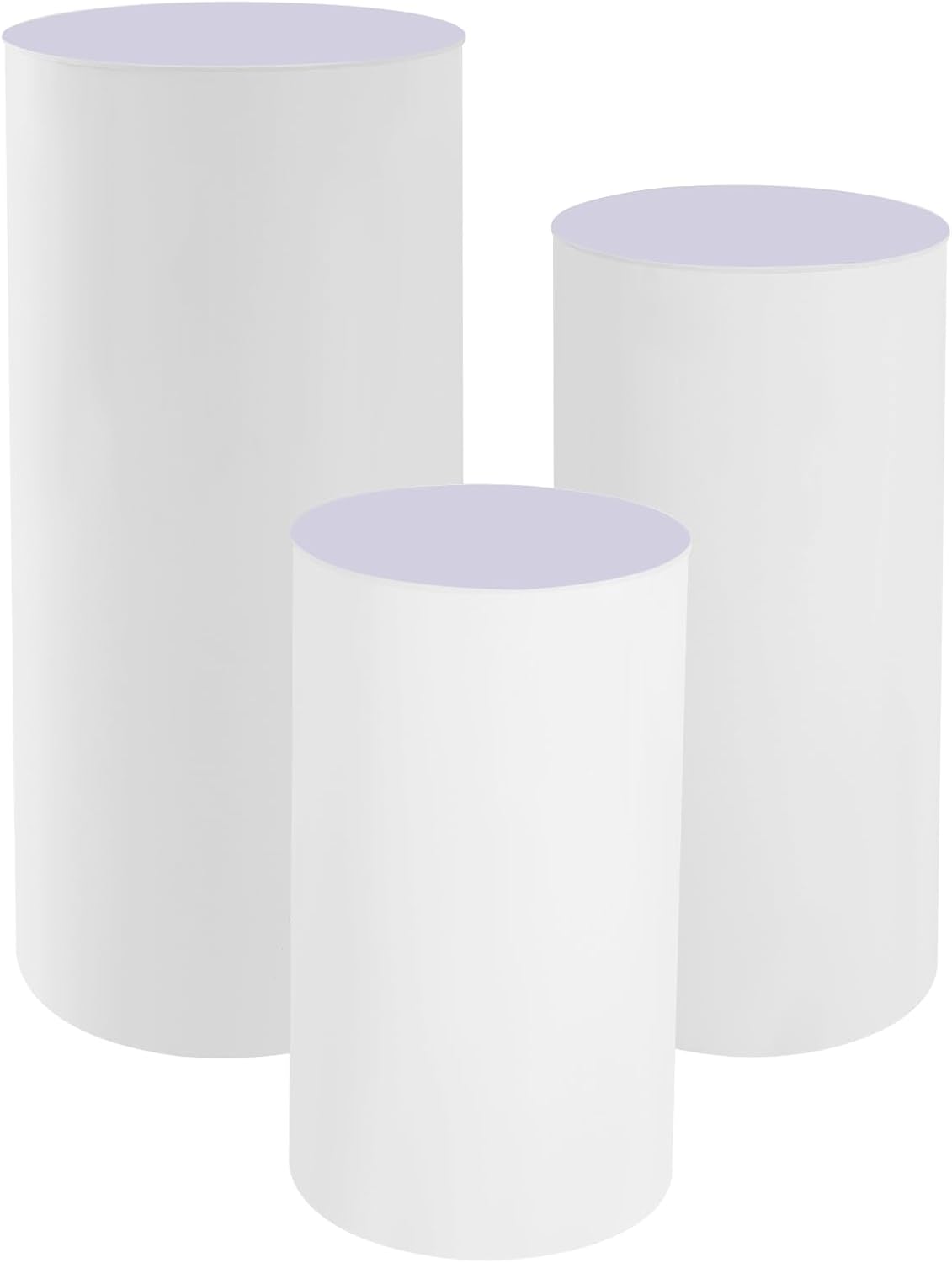 3Pcs Cylinder Pedestal Stands for Party