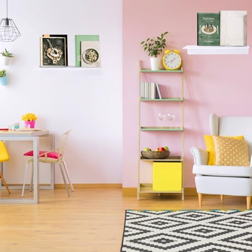 Blulu 8 Piece Acrylic Floating Shelf Display