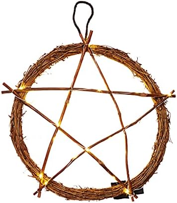 Spirit Halloween Light-Up Pentagram Wreath