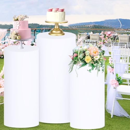 FUHSY Spandex Cylinder Stand Covers Set of 3