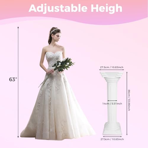 4Pcs Roman Column Set for Wedding and Home Decor
