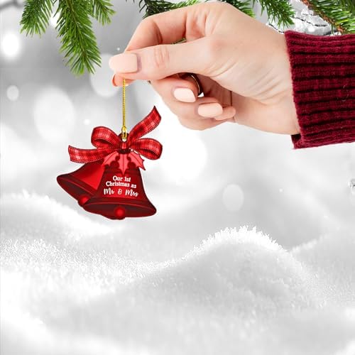 Our First Christmas Mr and Mrs Ornament Wedding Gift