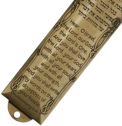 4X Sleek Mezuzah Door Ornament - Modern Jewish Decor