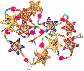 Set of 2 Star String Door Hanging Garlands with Bell