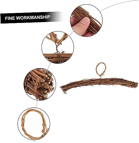 Rattan Wreath Hanger for Front Door Decor