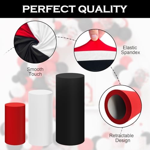SaitiMade 3pcs Cylinder Stand Covers Set