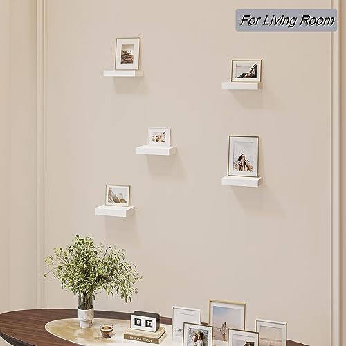 HAO Set of 3 White 6 Inch Floating Shelves