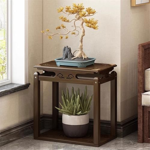 Elegant Bamboo Pedestal Stand for Home Decor