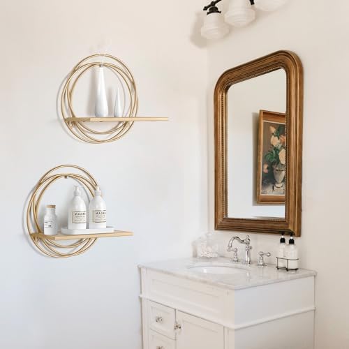 Oakrain Small Floating Shelves Set of 2 Wall Mount