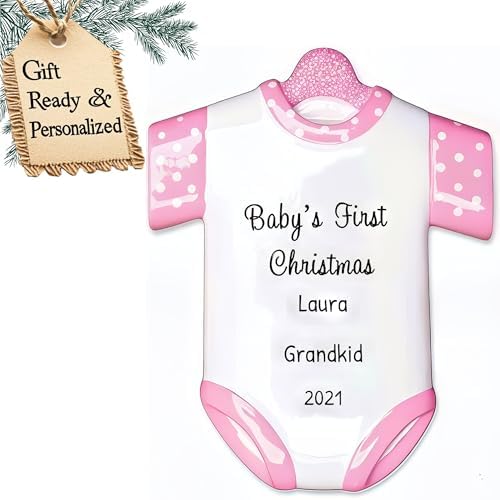 Personalized Babys First Christmas Ornament 2024