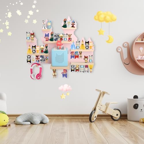 Taladad Wooden Magnetic Floating Shelf for Toniebox