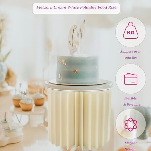 3pcs Cardboard Cylinder Stands for Birthday Wedding Table Display