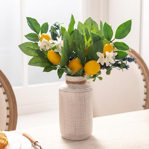 Valery Madelyn 24 Inch Summer Wreath with 6 Lemon Picks