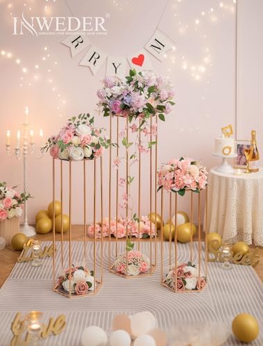 Cylinder Pedestal Stands for Party 3PCS Cake Table Stand