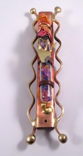 Gary Rosenthal Jewish Wedding Mezuzah Glass Scroll