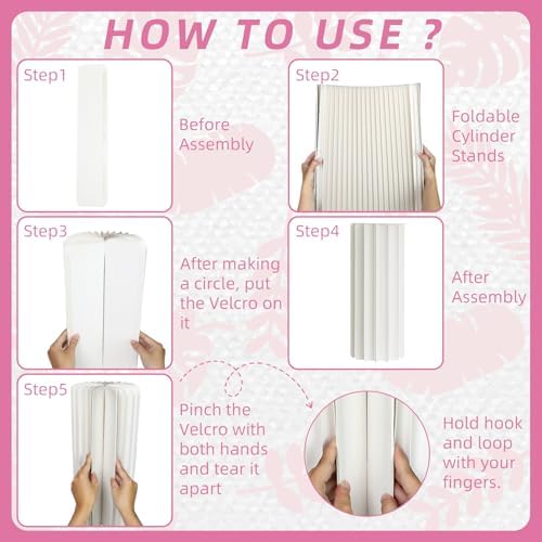 Cylinder Stands for Party Paper Pillars Cake Display Pedestal