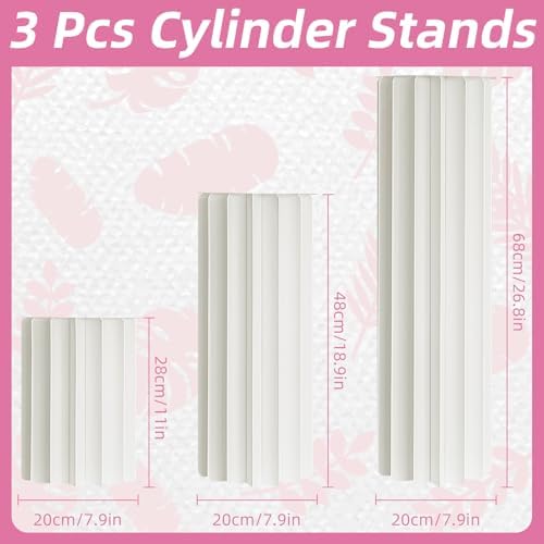 Cylinder Stands for Party Paper Pillars Cake Display Pedestal