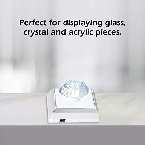 Gegoup LED Light Base Display Stand for Crystal Glass Acrylic Statue