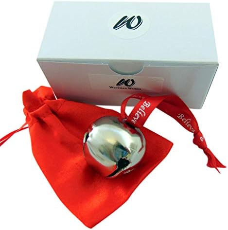 Westmon Works Believe Bell Ornament Grey Christmas Tree