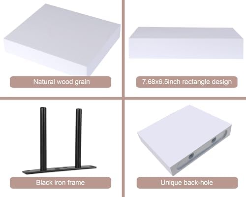 Floating Shelves for Wall with Invisible Bracket Set of 2