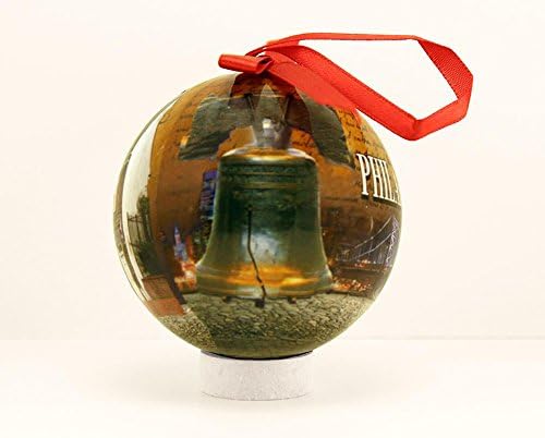 Liberty Bell 80mm Christmas Ball Ornament for Home Decor