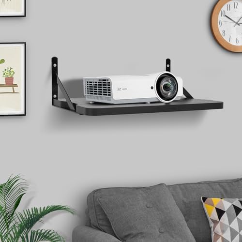 Black Small Mini Projector Shelf for Router and Modem