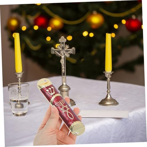 Mobestech 2 Sets Metal Mezuzah with Authentic Scroll for Home Blessing