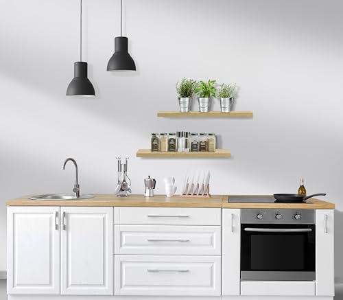 Sorbus 24 Inch Floating Wall Shelves 3 Pack