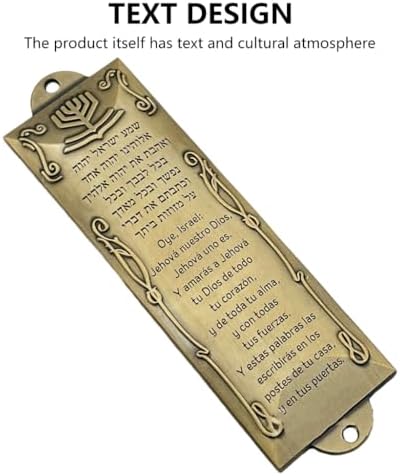 REDYY Door Plaque Spanish Style Antique Metal Mezuzah