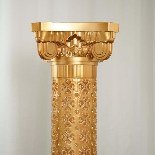 Efavormart 4 Pack Gold Venetian Inspired Pedestal Stand