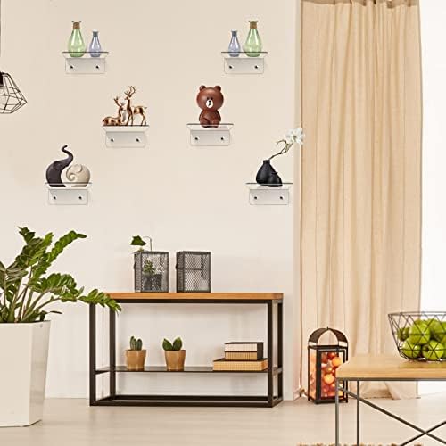 Trailwalk Acrylic Floating Shelf 16 Pack - Clear Modern Wall Storage