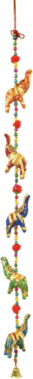 Set of 2 Traditional Elephant Door Decor Hanging Ornament