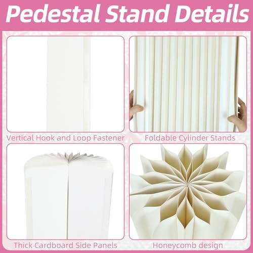 Cylinder Stands for Party Paper Pillars Cake Display Pedestal