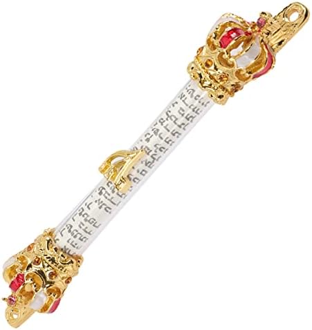 ABOOFAN Metal Door Mezuzah with Scroll Religious Judaica